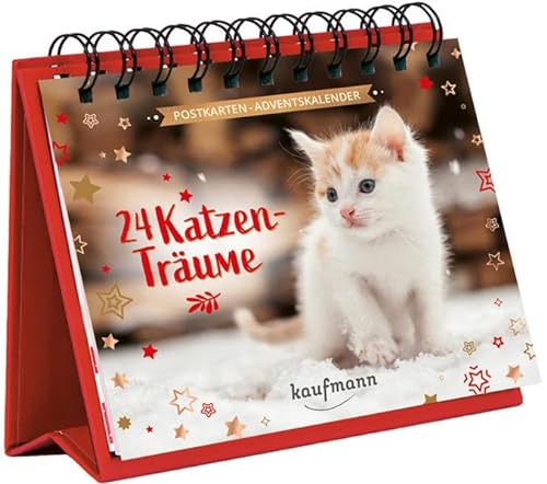 24 Katzenträume: Postkarten-Adventskalender (Adventskalender für Erwachsene: Ein Aufstell-Buch) von Kaufmann Ernst Vlg GmbH